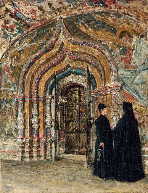 Entrance door to the Ipatiev Cathedral