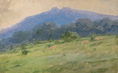 Oil on Mixed Media on Paper on Cardboard 1910