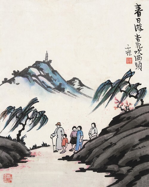 春日遊、杏花吹滿頭
