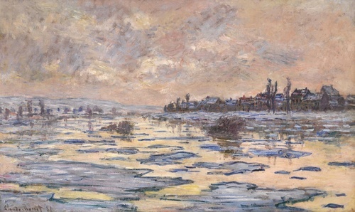 La Seine à Lavacourt, débâcle