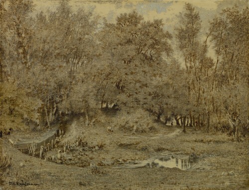 Stream in the forest of Fontainebleau