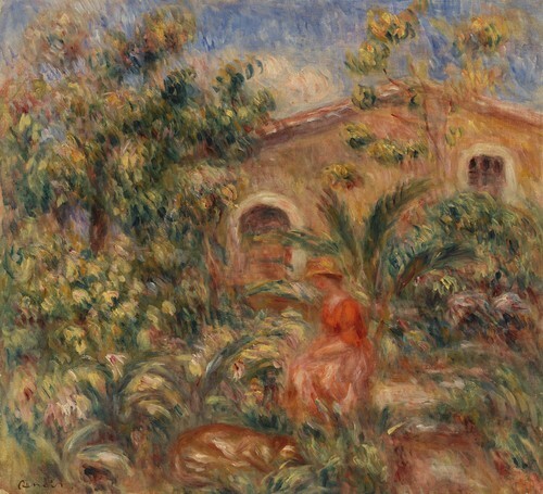 Landscape with Woman and Dog