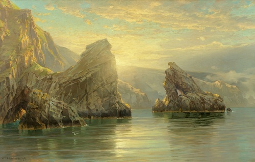 Sunset in the Shetland Islands 1899