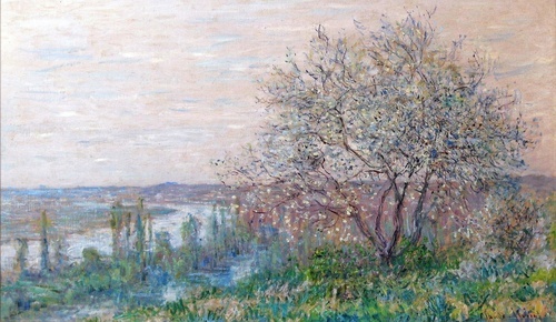 Effetto di primavera, paesaggio vicino a Vetheuil