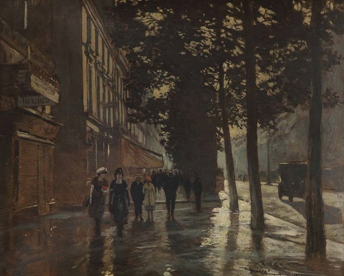 On the Boulevards After the Rain