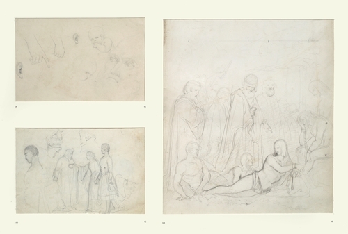 Studies of heads, hands and ears for Non angli sed angeli1