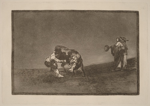 He Turns Over a Bull in the Plaza of Madrid