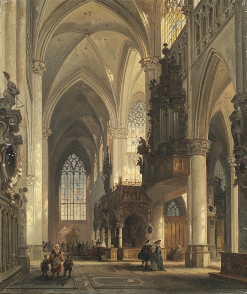 Cathedral interiors  a pair