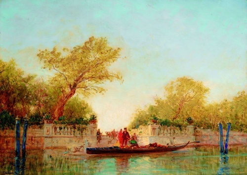 The Entrance to the French Gardens in Venice