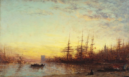 The Port of Marseille at Sunset