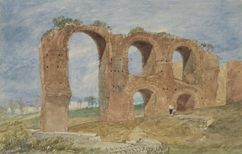 A Ruined Roman Aqueduct