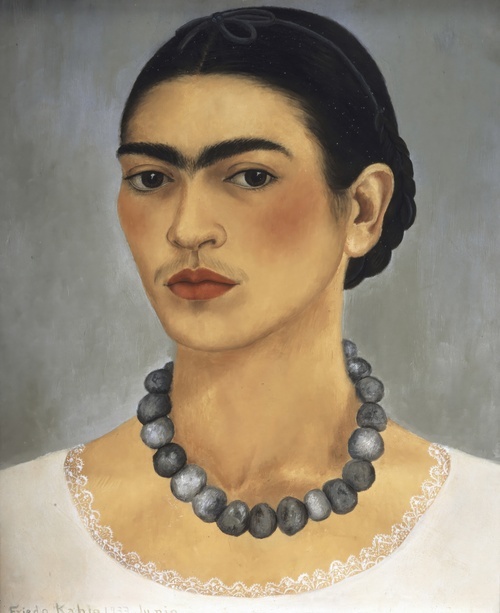 Self-portrait with necklace