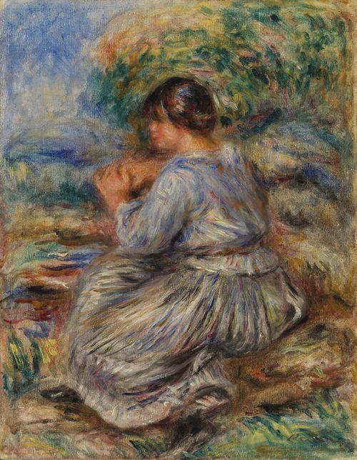Girl Seated in a Landscape