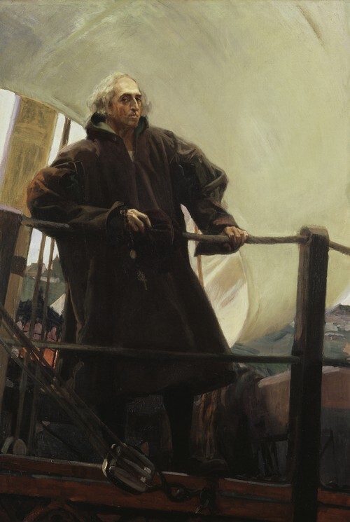 Christopher Columbus Leaving Palos