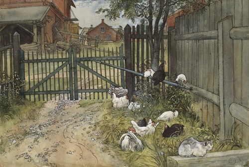 The Gate. From A Home (26 watercolours) 1899