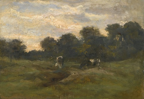 Grassland with cows