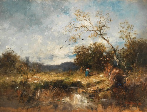 Wood Gatherer in the Forest