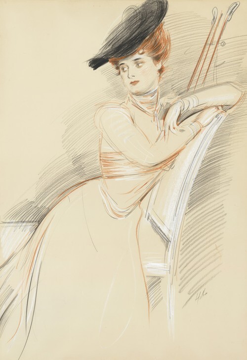 Miss Taylor seated