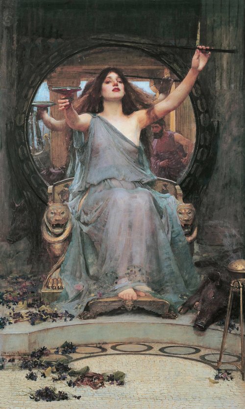 Circe che offre la coppa a Ulisse