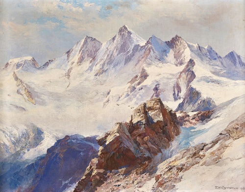 The Mischabel Chain Above Saas-Fee