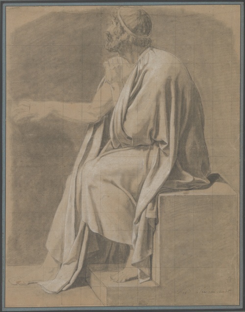 Figure Study for The Death of Socrates