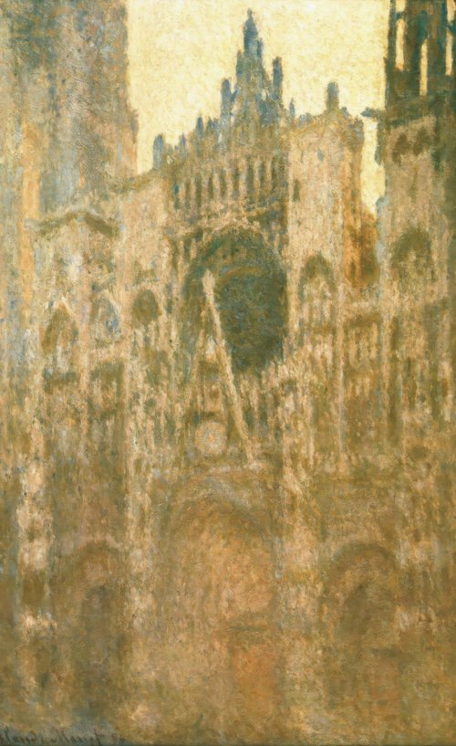 Rouen Cathedral, Portal, Morning Light