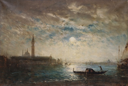 Venice and the Campanile in Moonlight