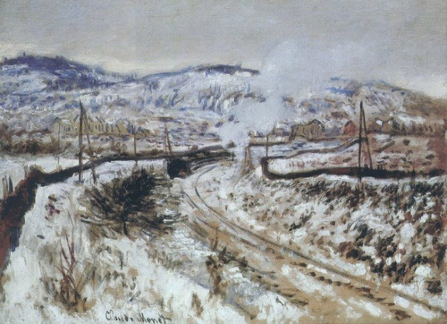 Train in the Snow