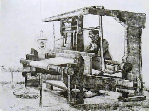The Weaver at His Loom