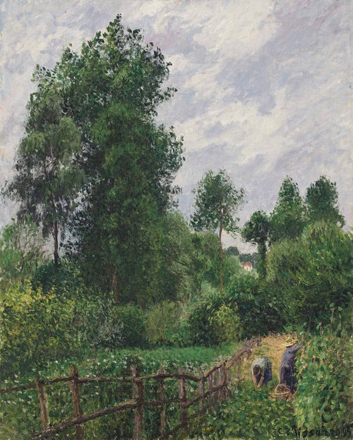 Landscape with Poplars, Gray Weather, Eragny