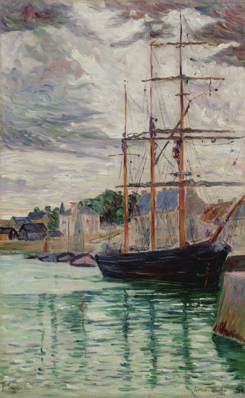 Port-en-Bessin, the Three-Master at Quay