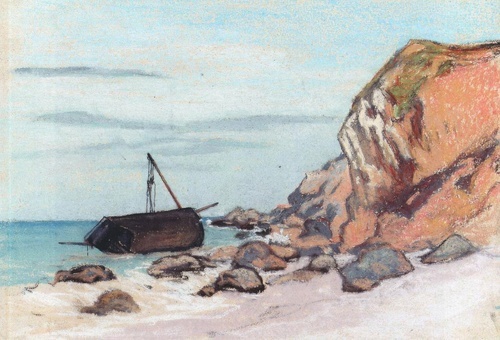 Beached Sailboat