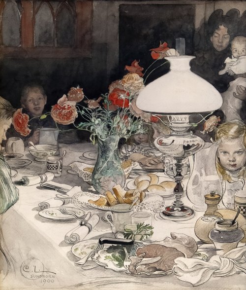 Around the Evening Lamp