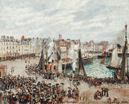 The Fish Market, Dieppe Grey Weather, Morning