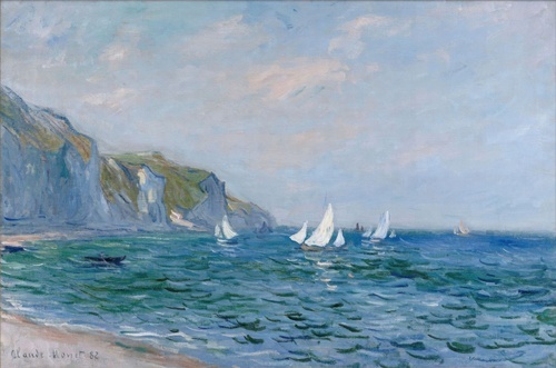 Cliffs and Sailboats at Pourville