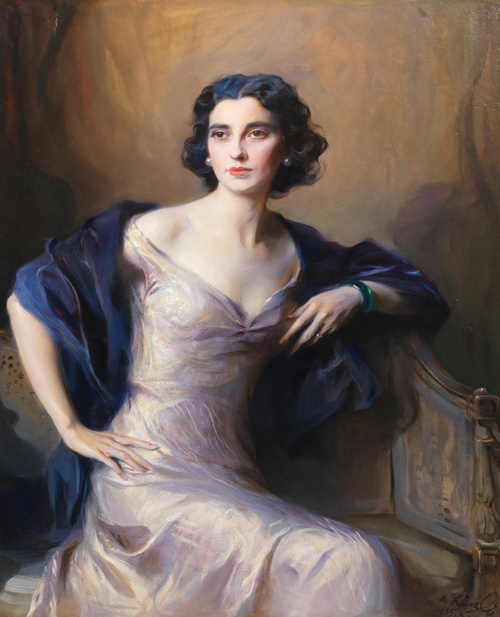 Portrait of Audrey Winifred Radcliffe Battine, wife of Oswald James Battine 1935