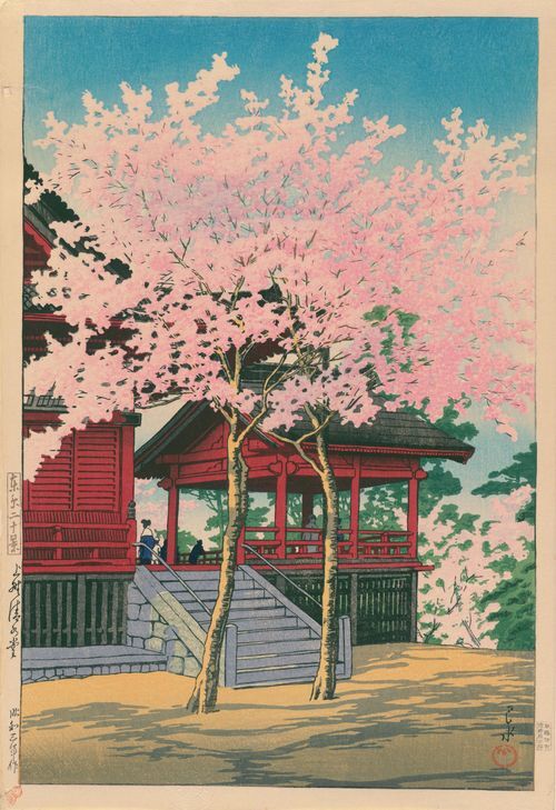 东京二十景 上野清水堂 1928年