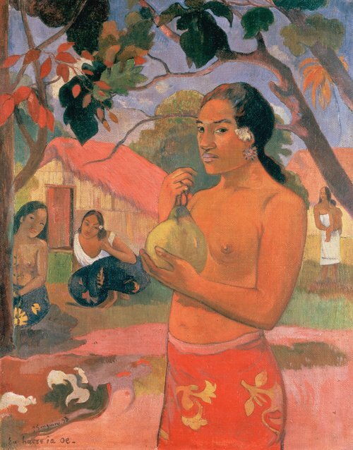 Where Are You Going, or Woman Holding a Fruit