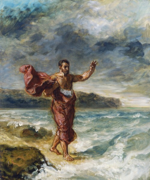 Demosthenes Practicing Oratory on the Seashore