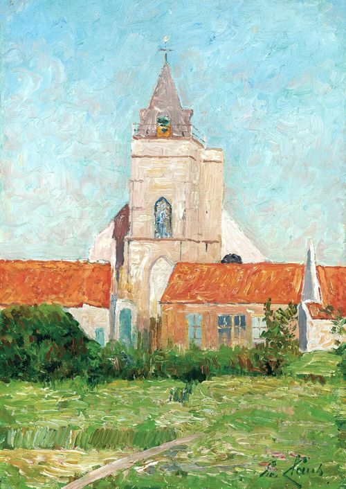 A Village Scene, Holland ca. 1900