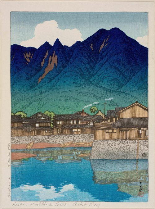 Shimabara Port, Mt. Mayuyama, 1922