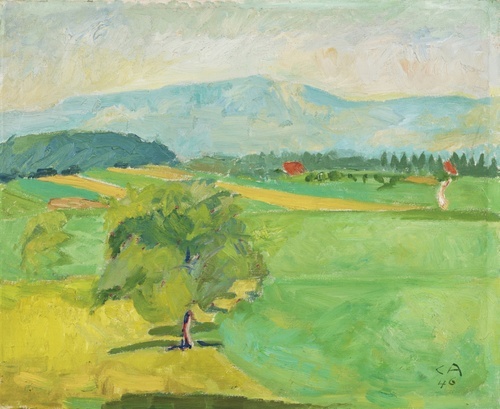 The Blue Mountain (View from Oschwand on the Jura chain) 1946