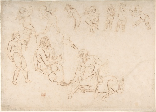 Studies for the decoration of the Library