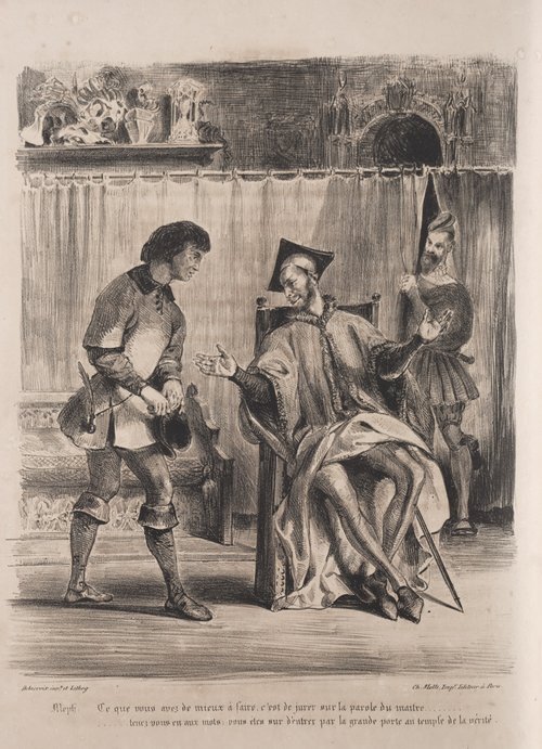 Illustrations for Faust: Méphistophélès Receives the Schoolboy