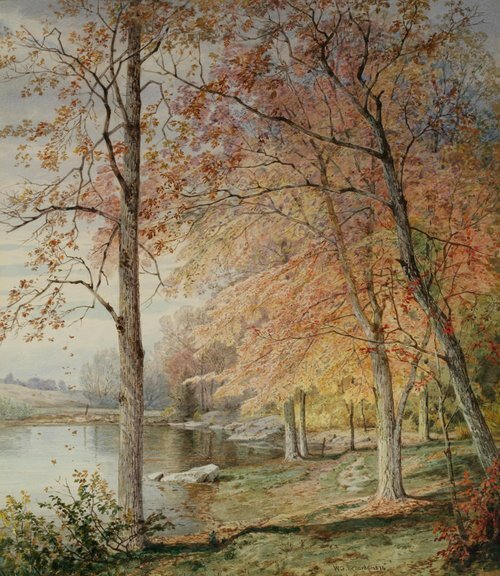 Autumn by a Pond