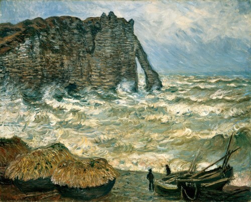 Agitated Sea at Etretat
