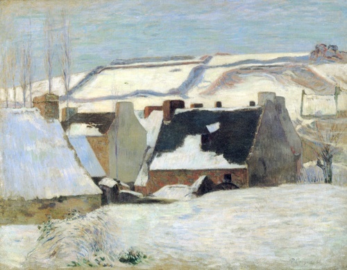 Pont-Aven in the Snow