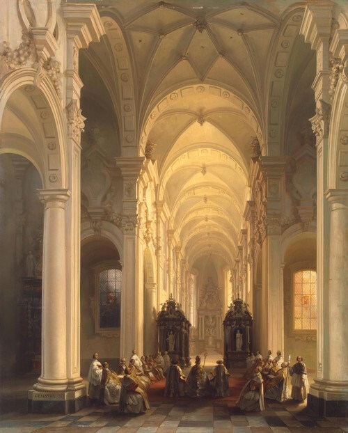 Interior of a Church in Averbode 1853