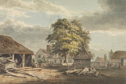 그레이트 윈저 공원의 목재 야적장 1792