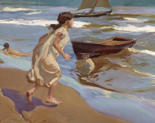 Girl Entering the Bath